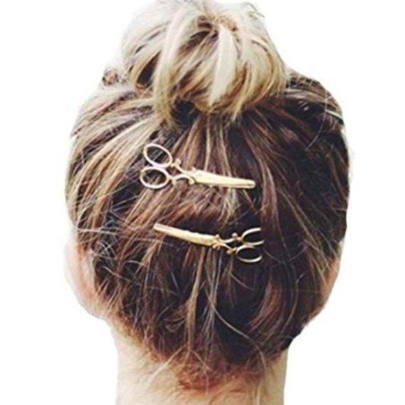 Accessories - Gold Scissors Hairpins